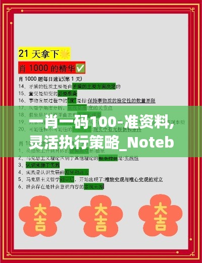 一肖一码100-准资料,灵活执行策略_Notebook80.75