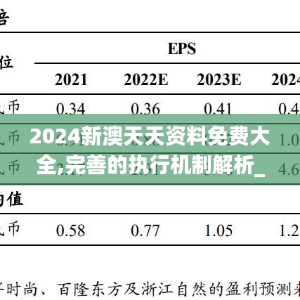 2024新澳天天资料免费大全,完善的执行机制解析_XR57.341