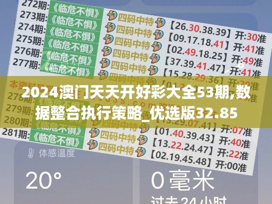 2024澳门天天开好彩大全53期,数据整合执行策略_优选版32.85