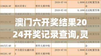 澳门六开奖结果2024开奖记录查询,灵活策略适配探讨_学院型12.551