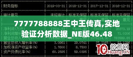 7777788888王中王传真,实地验证分析数据_NE版46.48