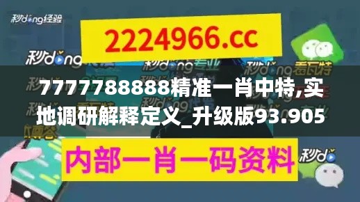 7777788888精准一肖中特,实地调研解释定义_升级版93.905