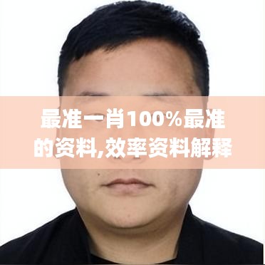 最准一肖100%最准的资料,效率资料解释定义_苹果41.690