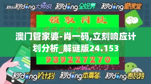 澳门管家婆-肖一码,立刻响应计划分析_解谜版24.153