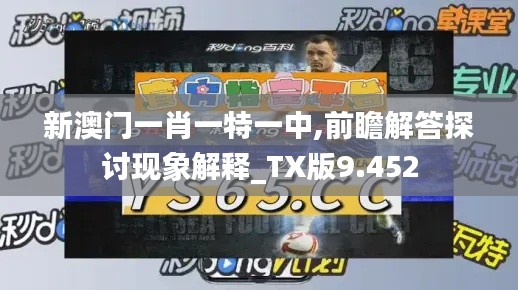 新澳门一肖一特一中,前瞻解答探讨现象解释_TX版9.452