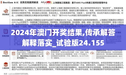 2024年澳门开奖结果,传承解答解释落实_试验版24.155