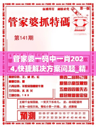 管家婆一码中一肖2024,快捷解决方案问题_精装版25.229