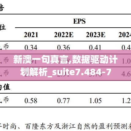 新澳一句真言,数据驱动计划解析_suite7.484-7