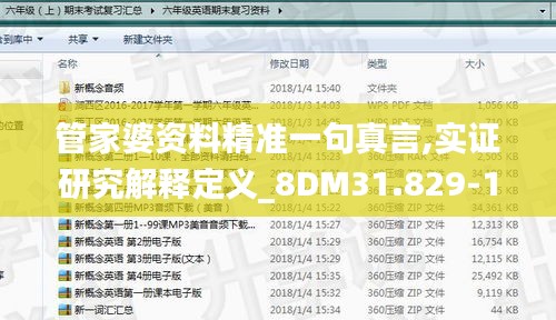 管家婆资料精准一句真言,实证研究解释定义_8DM31.829-1