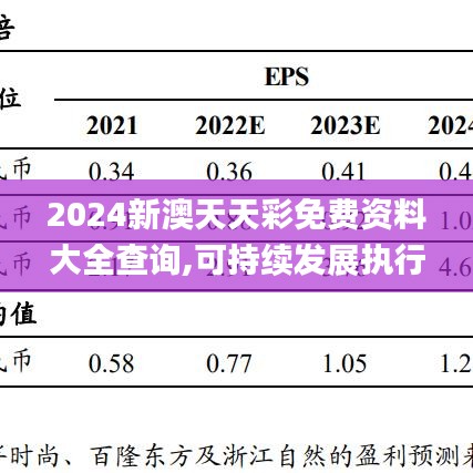 2024新澳天天彩免费资料大全查询,可持续发展执行探索_P版8.953-9