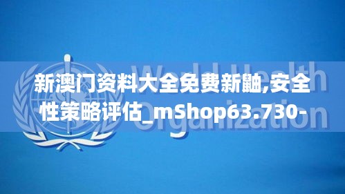 新澳门资料大全免费新鼬,安全性策略评估_mShop63.730-8