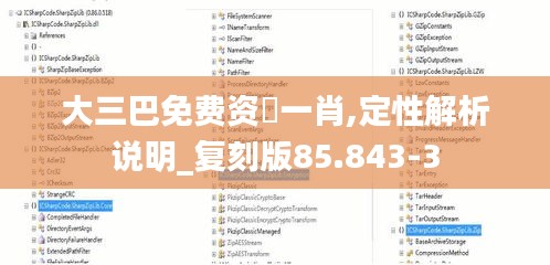 大三巴免费资枓一肖,定性解析说明_复刻版85.843-3