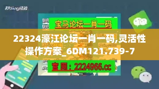 22324濠江论坛一肖一码,灵活性操作方案_6DM121.739-7