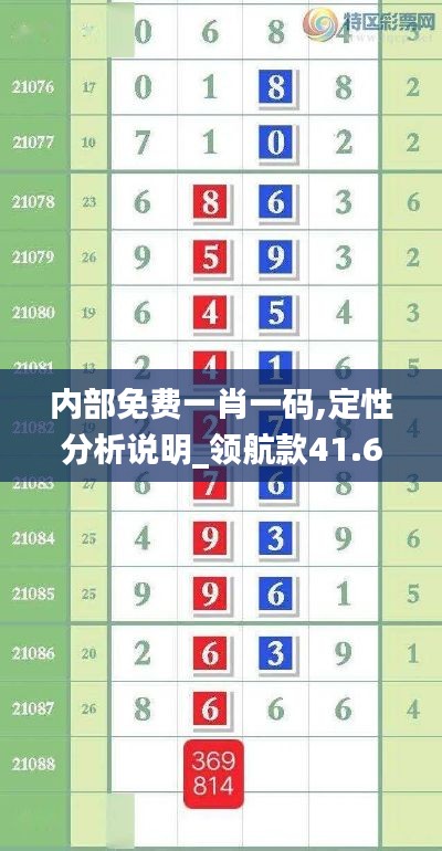 内部免费一肖一码,定性分析说明_领航款41.673-2