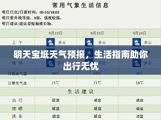 明天宝坻天气预报，生活指南助你出行无忧