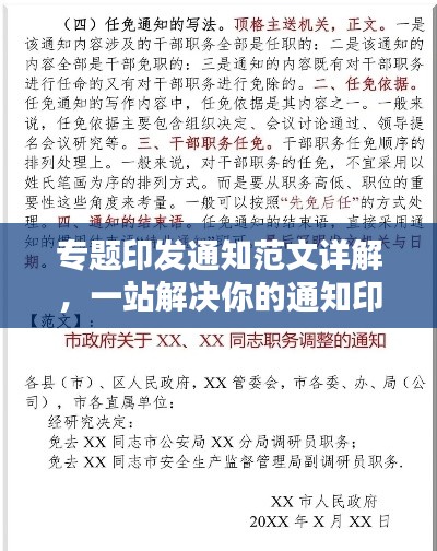 专题印发通知范文详解，一站解决你的通知印发需求！