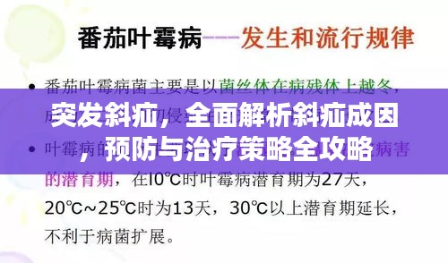 突发斜疝，全面解析斜疝成因，预防与治疗策略全攻略