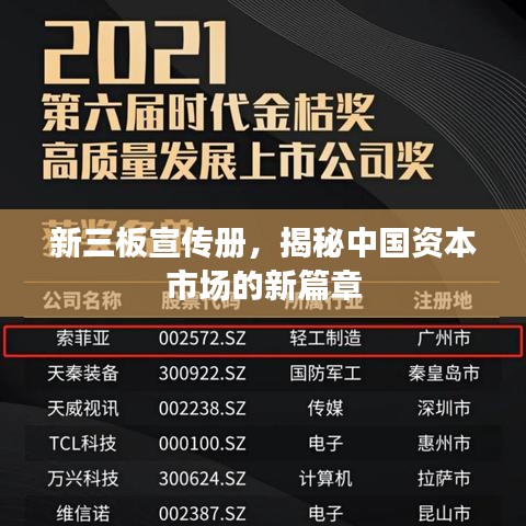 新三板宣传册，揭秘中国资本市场的新篇章