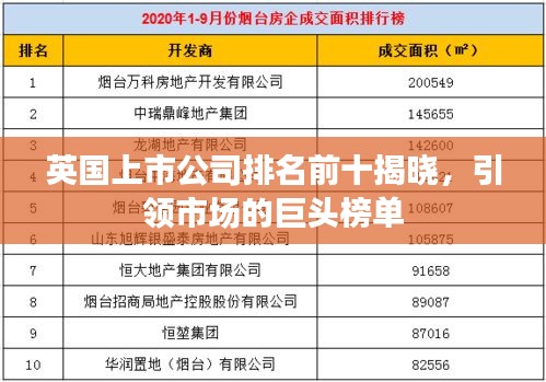 英国上市公司排名前十揭晓，引领市场的巨头榜单