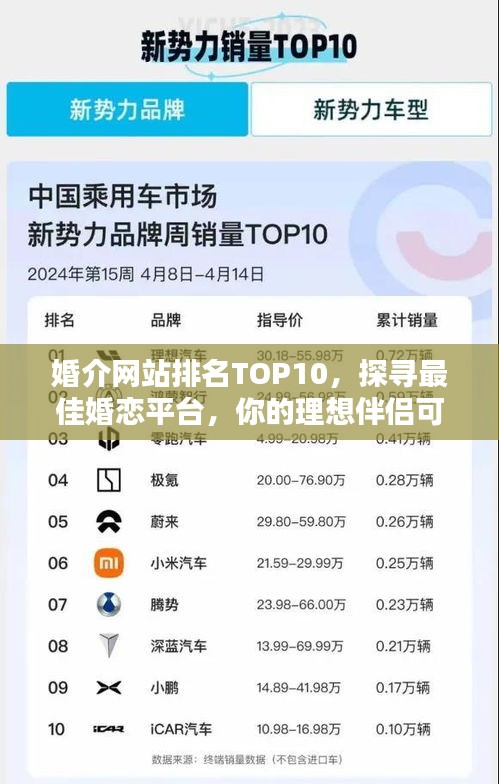 婚介网站排名TOP10，探寻最佳婚恋平台，你的理想伴侣可能就在其中！