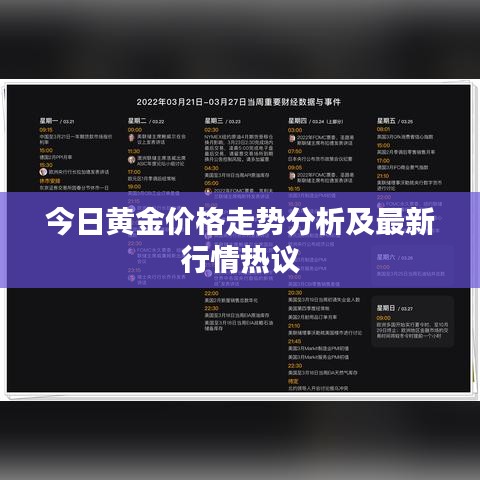 今日黄金价格走势分析及最新行情热议