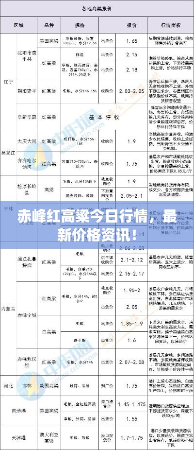 赤峰红高粱今日行情，最新价格资讯！