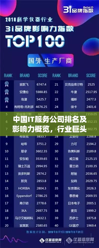 中国IT服务公司排名及影响力概览，行业巨头与竞争格局解析