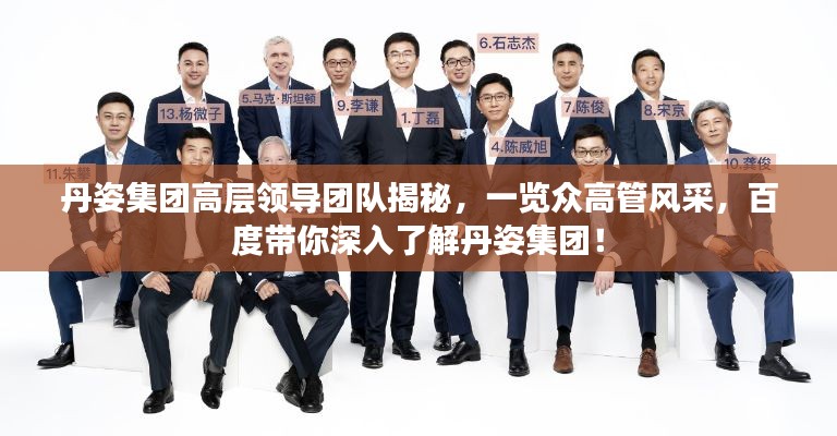 丹姿集团高层领导团队揭秘，一览众高管风采，百度带你深入了解丹姿集团！
