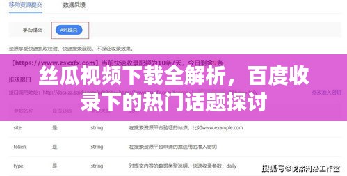 丝瓜视频下载全解析，百度收录下的热门话题探讨