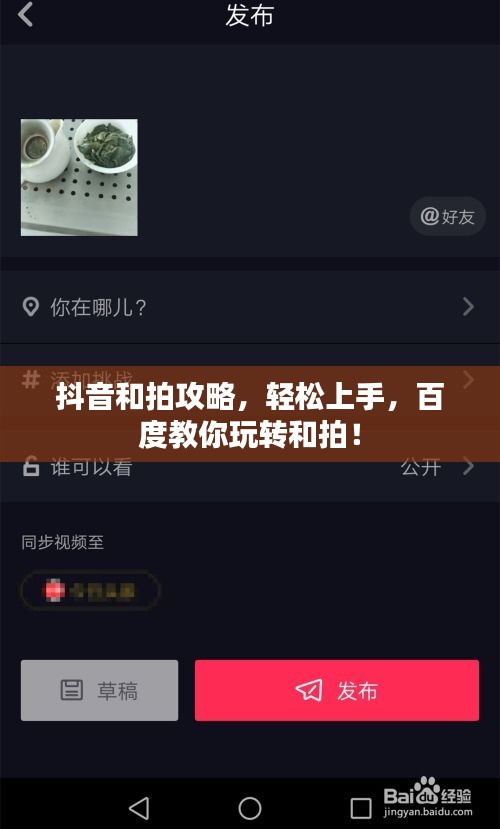 抖音和拍攻略，轻松上手，百度教你玩转和拍！