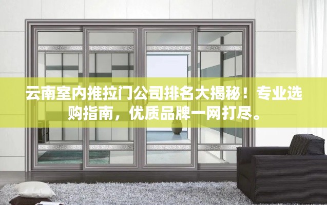 云南室内推拉门公司排名大揭秘！专业选购指南，优质品牌一网打尽。
