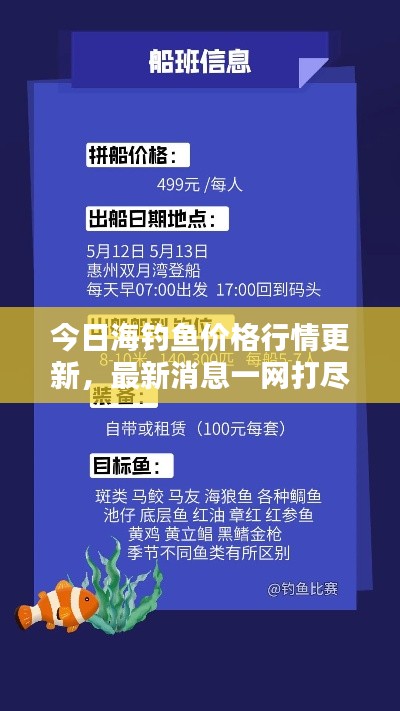 今日海钓鱼价格行情更新，最新消息一网打尽！