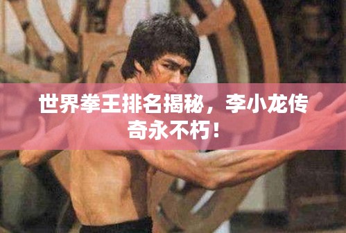 世界拳王排名揭秘，李小龙传奇永不朽！