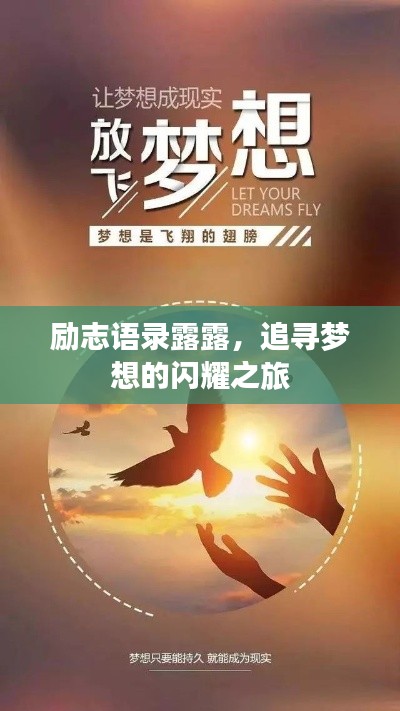 励志语录露露，追寻梦想的闪耀之旅