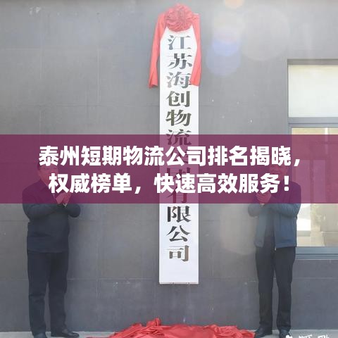 泰州短期物流公司排名揭晓，权威榜单，快速高效服务！