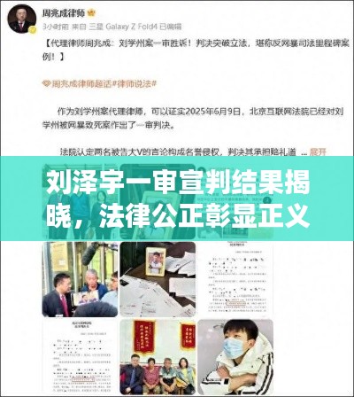 刘泽宇一审宣判结果揭晓，法律公正彰显正义最新消息